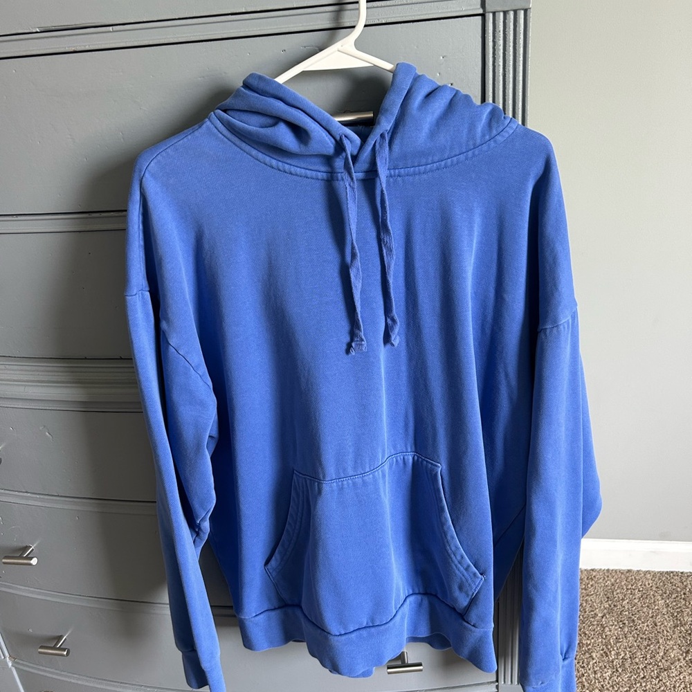 Womens Blue Hoodie Sweater